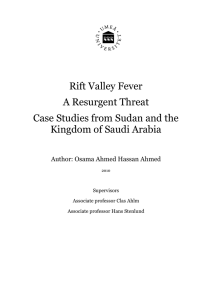 Rift Valley Fever A Resurgent Threat Case Studies from Sudan and