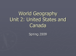 Unit 2: The United States and Canada