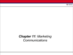 Chapter 11: Marketing Communications
