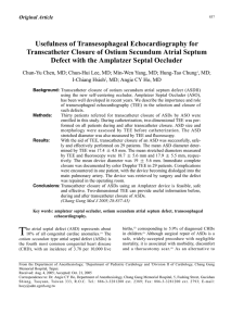 Usefulness of Transesophageal Echocardiography for Transcatheter