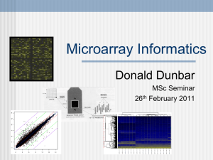 MSc Seminar: Donald Dunbar