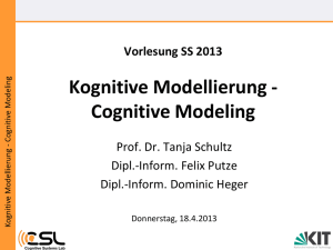 Kognitive Modellierung - Cognitive Modeling