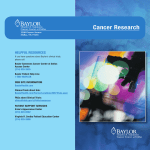 cancer Research - Baylor Health Care System
