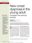 New-onset dyspnoea in the young adult: consider the serious causes
