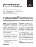 Electrochemomechanical Energy Conversion in Nanofluidic Channels