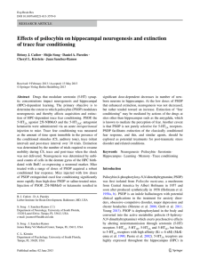 Effects of psilocybin on hippocampal neurogenesis and extinction of