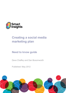 Creating a social media marketing plan