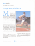 Energy storage in muscle
