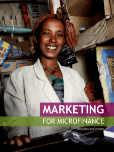 Marketing for Microfinance