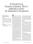 CONGENITAL NASOLACRIMAL DUCT OBSTRUCTION: