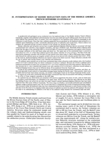 35. Interpretation of Seismic-Reflection Data of the Middle America