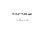 The Early Cold War