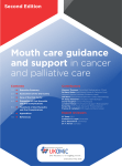 Mouth care guidance and support in cancer and palliative care