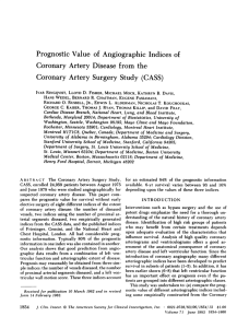 Prognostic Value of Angiographic Indices of Coronary Artery