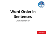 2. Word OrderW2