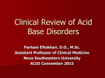 Clinical Review of Acid Base Disorders
