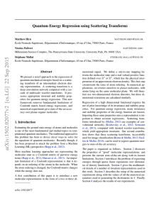 Quantum Energy Regression using Scattering Transforms