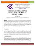 ARTIFICIAL INTELLIGENCE EDUCATION: EMOTIONAL