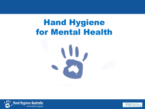 When Hand Hygiene after touching a patient Hand hygiene on