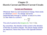 Electric Current and Circuits
