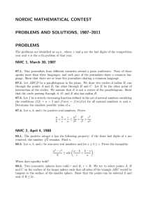 Problems with solutions - Georg Mohr