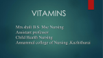 vitamins - Annammal College of Nursing