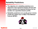 Reliability Predictions