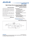 MAX14626 High-Voltage Reverse-Input