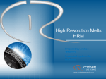 High resolution melt temperature (HRMT) analysis