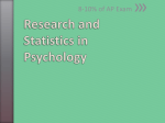 Research and Statistics in Psychology