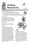 Defining Biodiversity