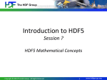 Introduction to HDF5