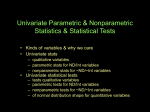 Univariate Statistics Slide Show