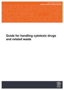 Guide for handling cytotoxic drugs and related waste
