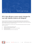 95% High efficiency power supply changes