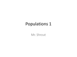 Populations 1 - ScienceWithMrShrout