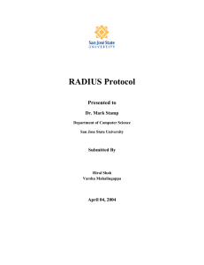 5. Detailed working of RADIUS - Department of Computer Science