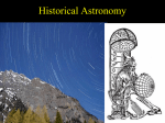 History of Astronomy