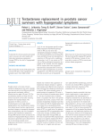 Testosterone replacement in prostate cancer survivors