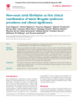 New-onset atrial fibrillation as first clinical manifestation