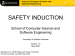 Safety Induction - The University of Western Australia