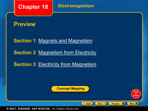 Ch 18 ppt: Electromagnetism