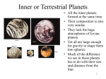 Interior or Terrestrial Planets