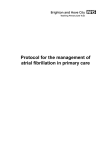 Protocol for the management of atrial fibrillation in primary care