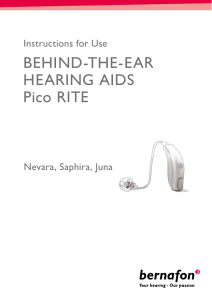 BEHIND-THE-EAR HEARING AIDS Pico RITE