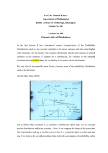 Prof. Dr. Somesh Kumar Department of Mathematics Indian Institute