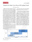 Solutions for Today`s Low-Power LED Lighting Trends