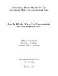 Generalized Linear Models For The Covariance Matrix of