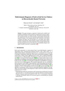 Multi-domain Diagnosis of End-to