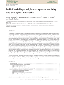 Individual dispersal, landscape connectivity and
